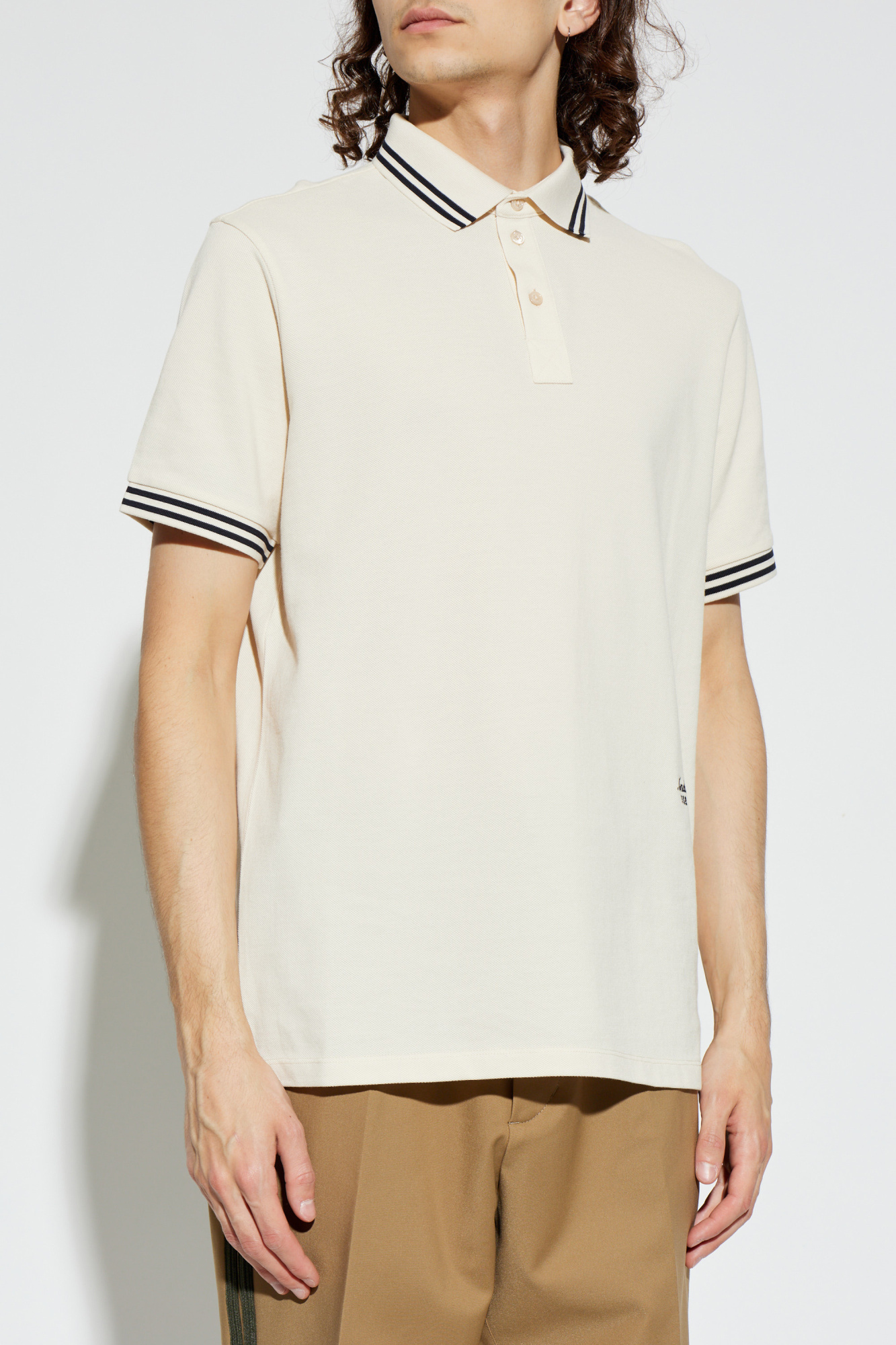 Moncler Polo with embroidered logo | Men's | Vitkac